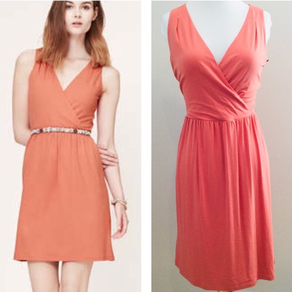 LOFT Coral Dress - Picture 1 of 3